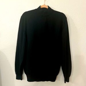 Nordstrom Merino Wool Mens Black Pull Over Sweater 2XL